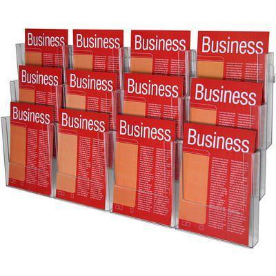 Esselte Brochure Holder Wall System 3 Tier A4 48438 - SuperOffice