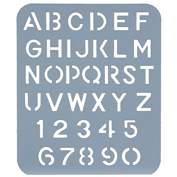Esselte Letter Stencil 25Mm 44736 - SuperOffice