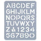 Esselte Letter Stencil 51Mm 44740 - SuperOffice