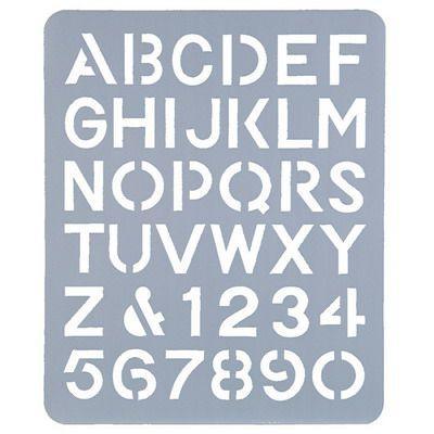 Esselte Letter Stencil 51Mm 44740 - SuperOffice