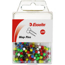 Esselte Map Pins Assorted Pack 200 45108 - SuperOffice