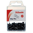 Esselte Map Pins Black Pack 200 46710 - SuperOffice
