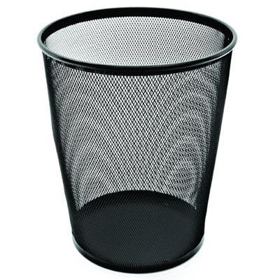 Esselte Metal Mesh Waste Bin 19 Litre Black 47555 - SuperOffice