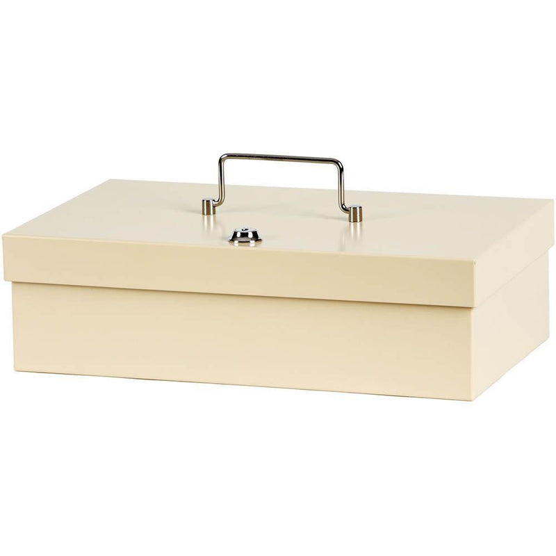 Esselte No.10 Classic Cash Box 251 X 194 X 86Mm Beige 375102 - SuperOffice