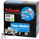 Esselte Paper Binders 75mm No.649 Silver Box 100 0006496 - SuperOffice