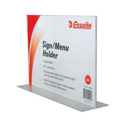 Esselte Sign / Menu Holder Double Sided Landscape A4 47573 - SuperOffice