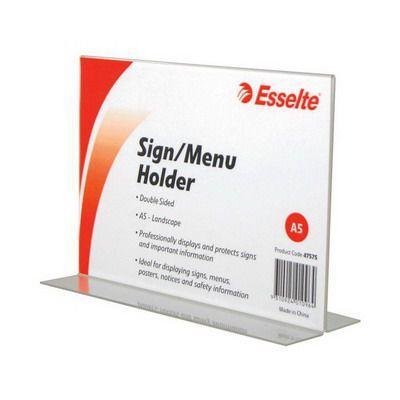 Esselte Sign / Menu Holder Double Sided Landscape A5 47575 - SuperOffice