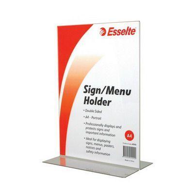 Esselte Sign / Menu Holder Double Sided Portrait A4 47572 - SuperOffice