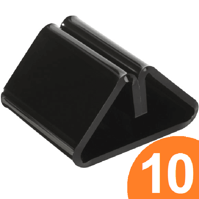 Esselte Sign/Menu Holder Base 5cm Black Pack 10 31714 (10 Pack) - SuperOffice