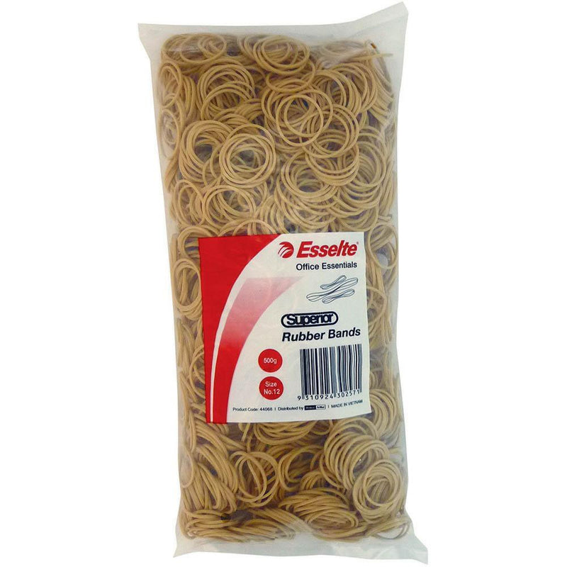 Esselte Superior Rubber Bands Size No.62 500gm Bag Pack 4 37849 (4 Pack) - SuperOffice