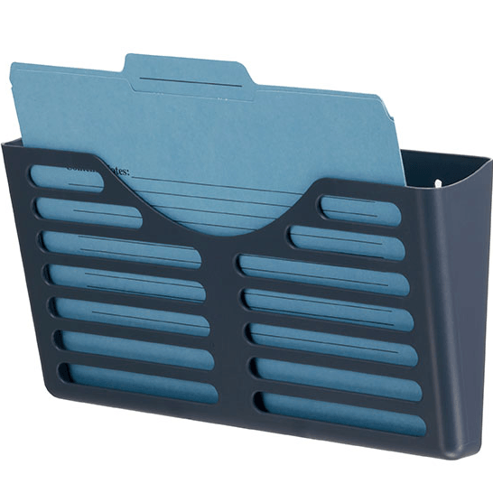 Esselte Verticalmate File Pocket X1 Charcoal Vertical Mate 6 Pack 30025 (6 Pack) - SuperOffice