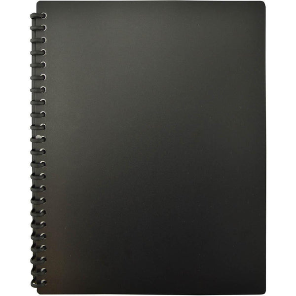 Euro Matte Refillable Display Book 20 Pocket A4 Black 100851929 - SuperOffice