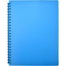 Euro Matte Refillable Display Book 20 Pocket A4 Blue 100851930 - SuperOffice