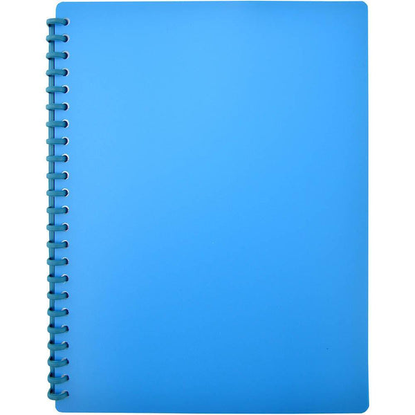 Euro Matte Refillable Display Book 20 Pocket A4 Blue 100851930 - SuperOffice