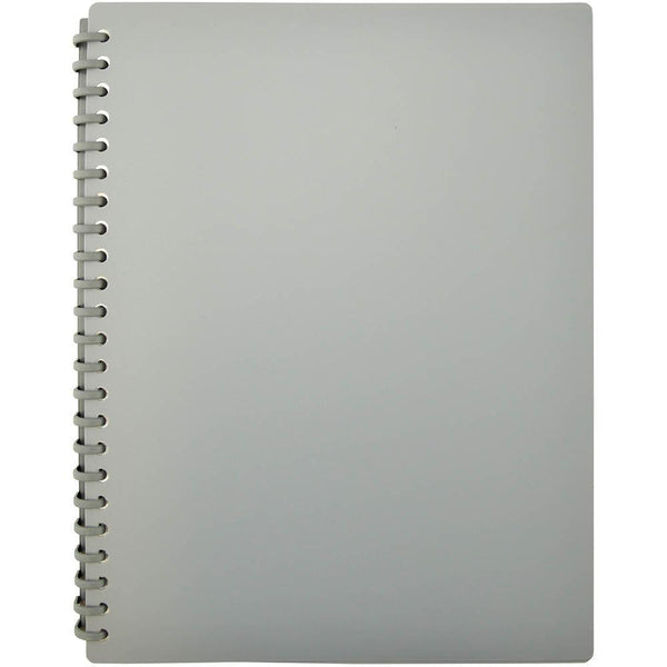 Euro Matte Refillable Display Book 20 Pocket A4 Grey 100851933 - SuperOffice
