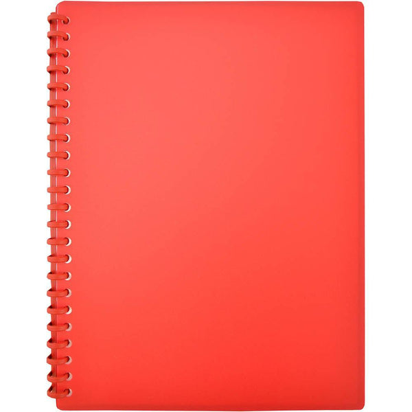 Euro Matte Refillable Display Book 20 Pocket A4 Red 100851939 - SuperOffice
