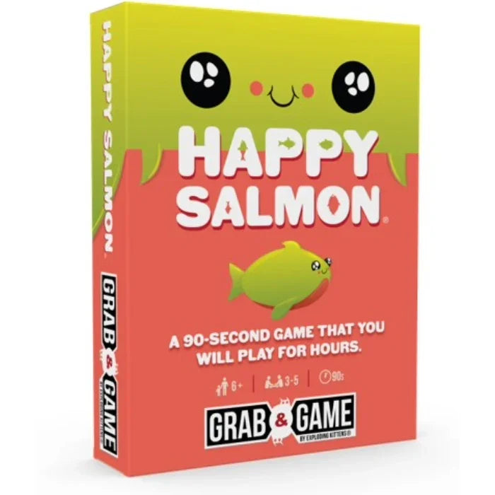 Exploding Kittens Grab & Game Happy Salmon Party Game 810083044507 - SuperOffice