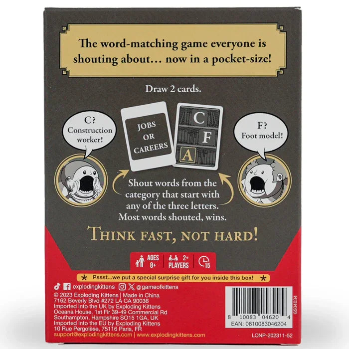 Exploding Kittens Grab & Game Really Loud Librarians Party Game 810083046204 - SuperOffice