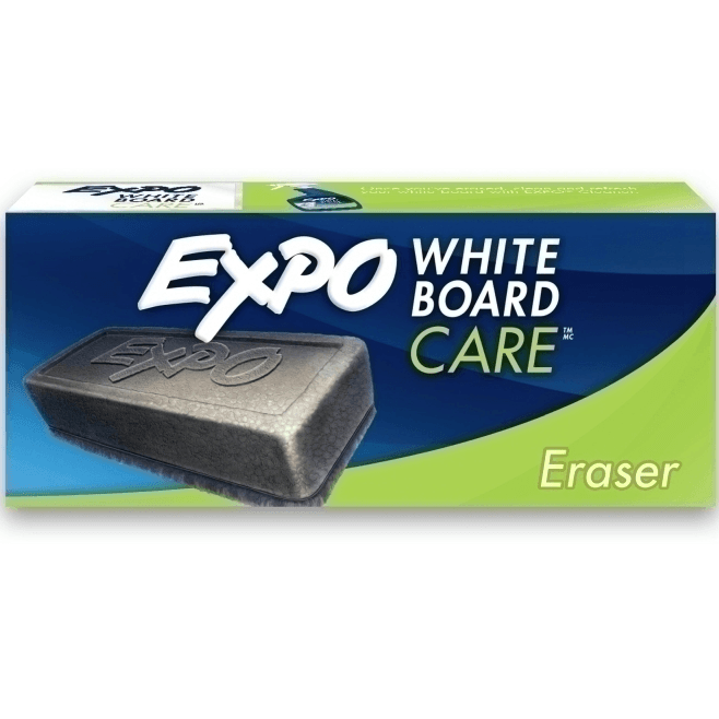 EXPO Whiteboard Eraser Rubber Block Box 12 Glass Porcelain Melamine 81505 (Box 12) - SuperOffice