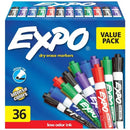 Expo Whiteboard Markers Chisel Tip Assorted 36 Pack 1921061 - SuperOffice