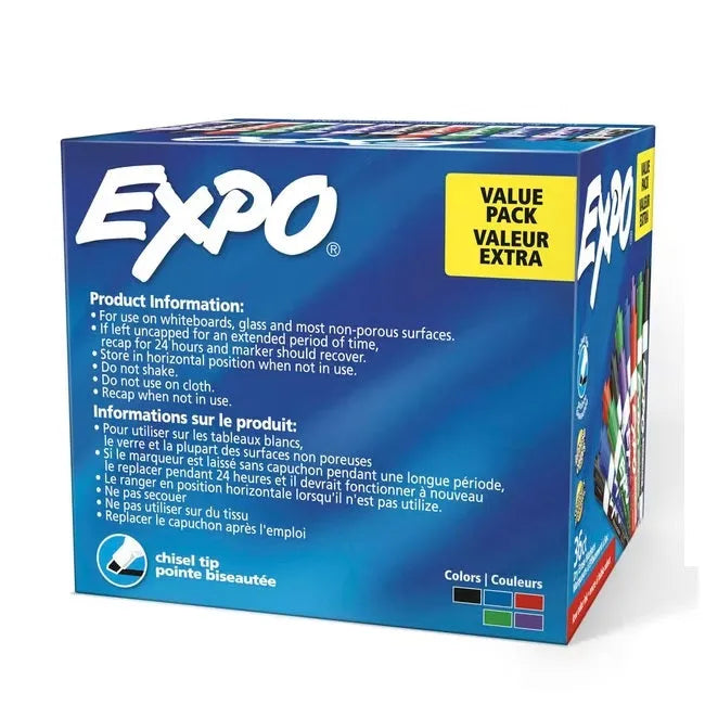 Expo Whiteboard Markers Chisel Tip Assorted 36 Pack 1921061 - SuperOffice