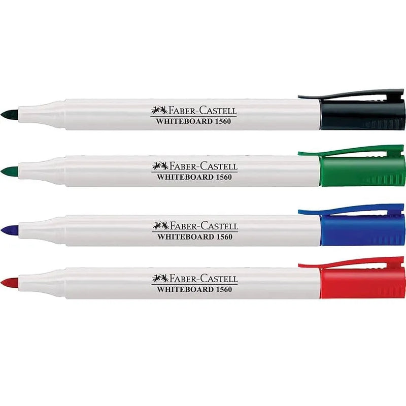 Faber-Castell 1560 Whiteboard Markers Classic Colours Wallet 4 67-156072 - SuperOffice