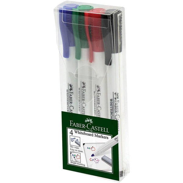Faber-Castell 1560 Whiteboard Markers Classic Colours Wallet 4 67-156072 - SuperOffice