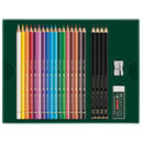 Faber-Castell 23pc Polychromos Colour & Pitt Graphite Matt Pencils Gift Set Eraser Sharpener 18-210052 - SuperOffice