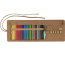 Faber-Castell 31pc Albrecht Durer Watercolour Artist Coloured Pencils Travel Roll Set WaterBrush 18-117530 - SuperOffice