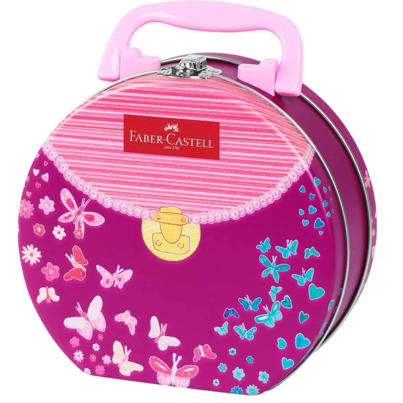 Faber-Castell 33 Connector Pens Markers Handbag Assorted Gift Set Tin 63-155537 - SuperOffice