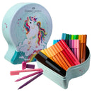 Faber-Castell 33 Connector Pens Unicorn Snow Globe Gift Set Tin 63-155544 - SuperOffice