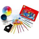 Faber-Castell 36 Watercolour Pencils Colour Grip Wheel Water Tin Set 16-116247 - SuperOffice