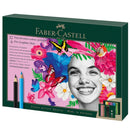Faber-Castell 40pc Polychromos Colour & Pitt Graphite Matt Pencils Gift Set Eraser Sharpener 18-210053 - SuperOffice