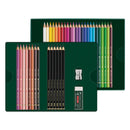 Faber-Castell 40pc Polychromos Colour & Pitt Graphite Matt Pencils Gift Set Eraser Sharpener 18-210053 - SuperOffice
