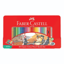 Faber-Castell 60 Classic Sketch Colour Pencils Tin Set Sharpener Eraser Graphite 115893 - SuperOffice