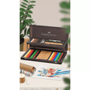 Faber-Castell Art Graphic 53 Piece Polychromos/Albrecht Durer/Pitt Pastel Wooden Case Set Box 18-110084 - SuperOffice