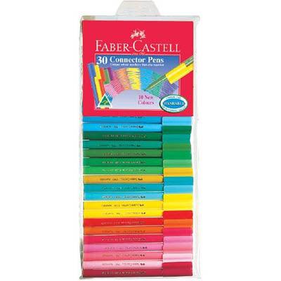 Faber-Castell Connector Pens Assorted Wallet 30 11300A - SuperOffice