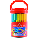 Faber-Castell Connector Pens Markers Assorted Colours Pack 50 Bucket 155552 - SuperOffice
