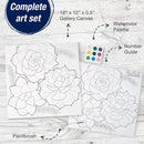 Faber-Castell Creative Studio Paint by Numbers Succulents Watercolour Set 18-770633 - SuperOffice