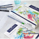 Faber-Castell Goldfaber Aqua Watercolour Pencils Assorted Gift Set of 18 Graphite Pencils, Sharpener, Eraser & Drawing Pad 18-114614 - SuperOffice