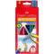 Faber-Castell Junior Triangular Coloured Pencils With Sharpener Assorted Pack 10 1611653810 - SuperOffice