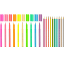 Faber-Castell Pastel Neon Markers Pencils Inspiration Set Box 20pc 63-155035 - SuperOffice