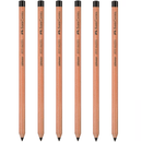 Faber-Castell Pitt Pastel Colour Pencil Black 199 Pack 6 27-112299 - SuperOffice