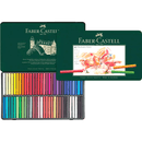 Faber-Castell Polychromos Pastels Crayons Blocks Colours Tin 60 27-128560 - SuperOffice