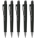 Faber-Castell Polymatic Mechanical Pencil Pacer 0.7mm Black 5 Pack 31-133353 (5 Pack) BLACK 0.7mm - SuperOffice
