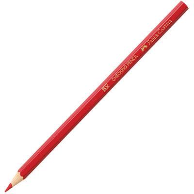 Faber-Castell Red Checking Pencil Box 144 121429RED - SuperOffice
