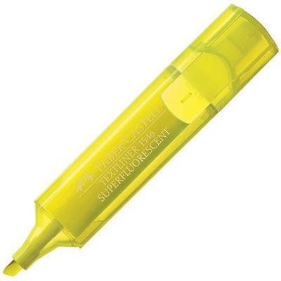 Faber-Castell Textliner Ice Highlighter Chisel Yellow Box 10 57-154607 - SuperOffice