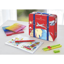 Faber-Castell Travel Connector Pens 40 Pack Tin Carrying Case Colouring Book Set 63-155535 - SuperOffice