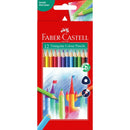 Faber-Castell Tri-Grip Triangular Coloured Pencils Assorted Pack 12 16-115853 - SuperOffice
