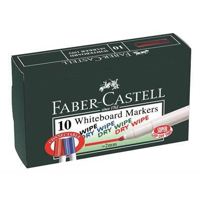 Faber-Castell Whiteboard Markers Bullet 2Mm Black Box 10 67-1592-99 - SuperOffice